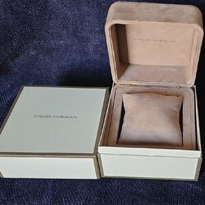 David Yurman Beige Suede Watch Box